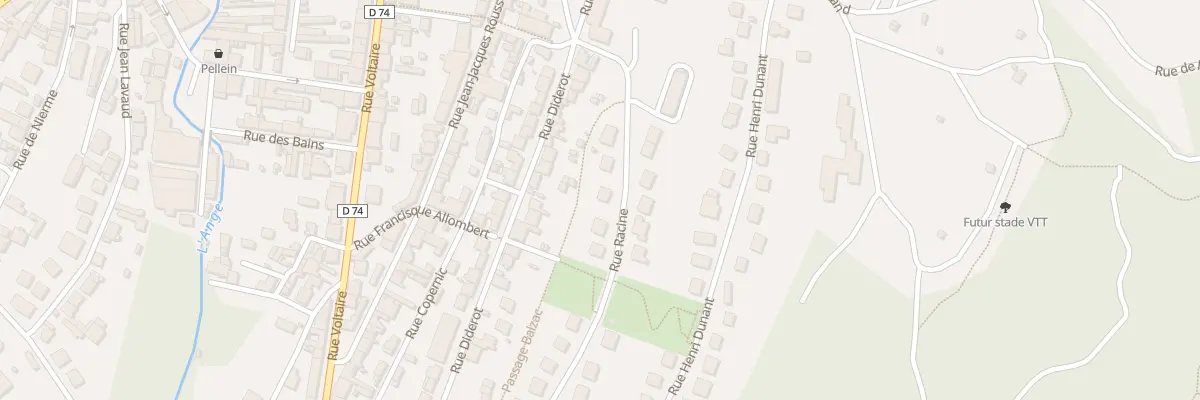 Plan du 6 Rue Racine à Oyonnax