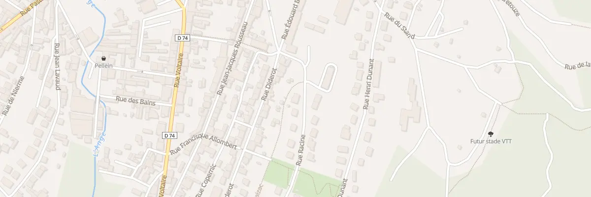 Plan du 2 Rue Racine à Oyonnax
