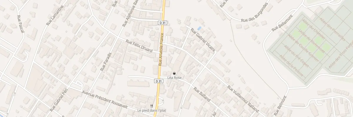 Plan du 6 Rue Vuillermoz Balland à Oyonnax