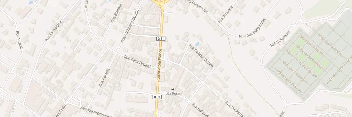 Plan du 5 Rue Vuillermoz Balland à Oyonnax
