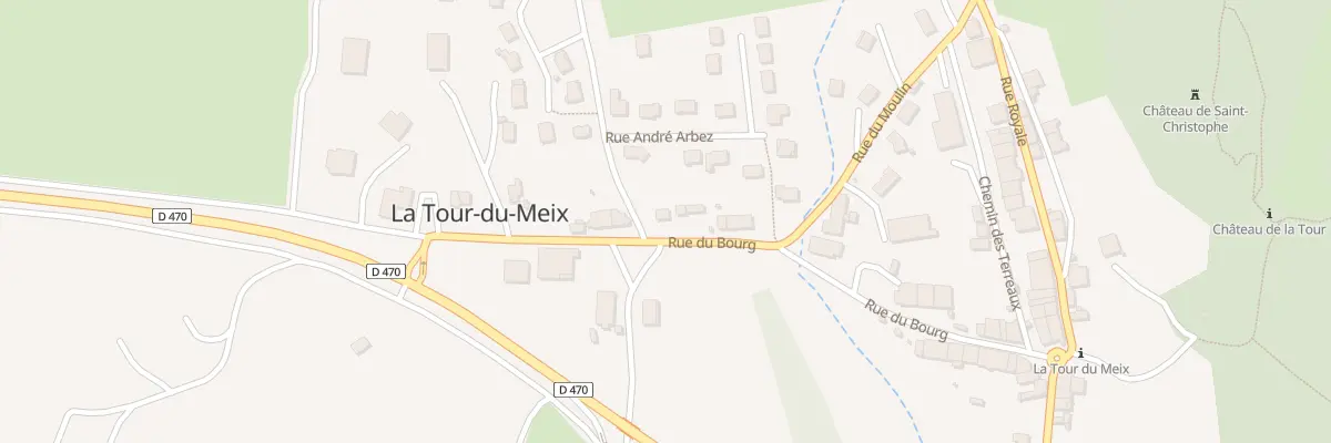 Plan du 1 Rue du Bourg à La Tour-du-Meix