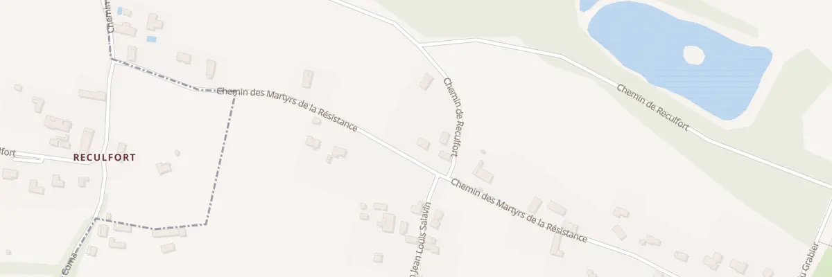 Plan du 1166 Che Martyrs de la Resistance au Pont-de-Beauvoisin