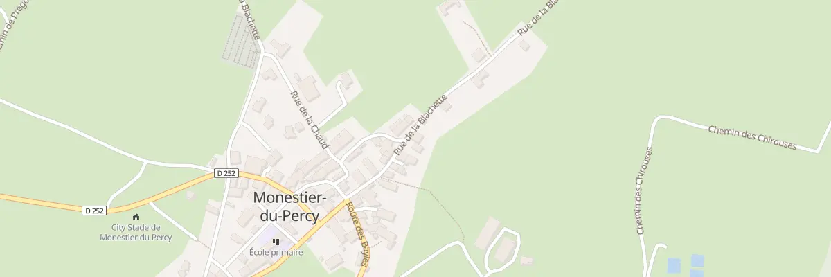 Plan du 5022 Le Village à Monestier-du-Percy