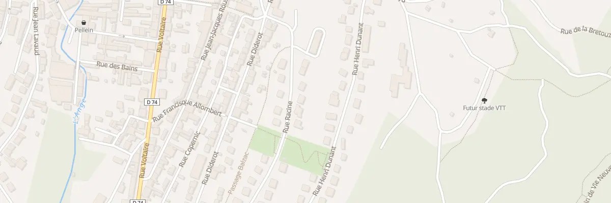 Plan du 11 Rue Racine à Oyonnax