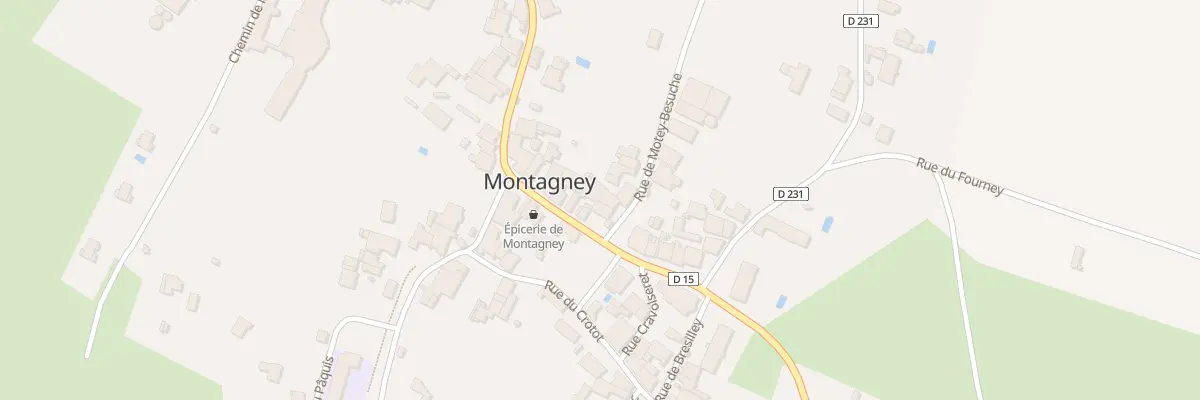 Plan du Village à Montagney