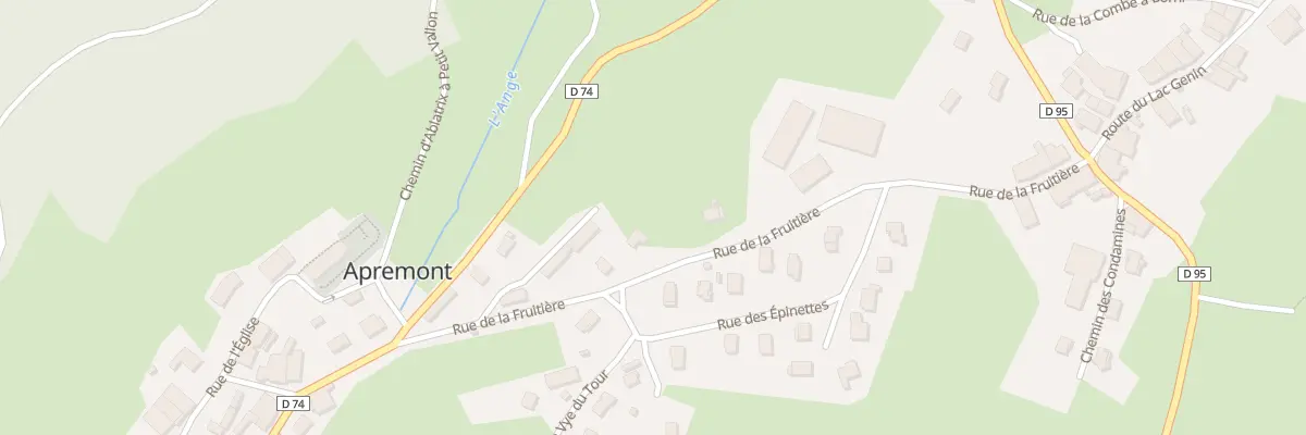 Plan du 10 Rue de la Fruitière à Apremont