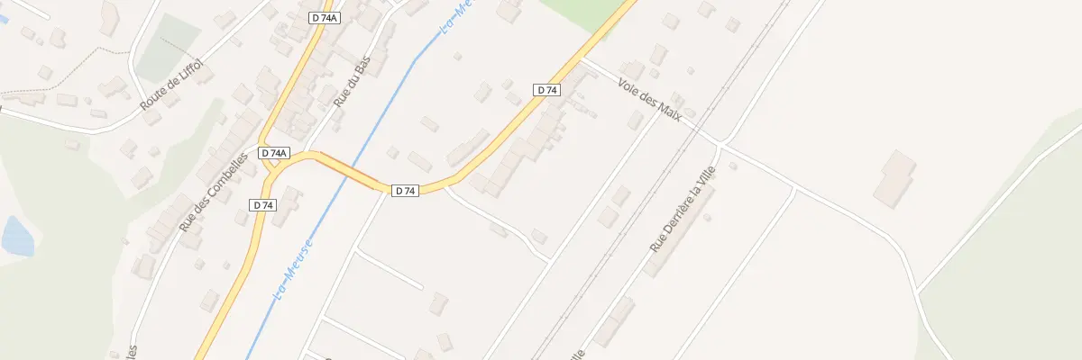 Plan du 25 N Rn 74 Paray Monial à Sarre à Bazoilles-sur-Meuse