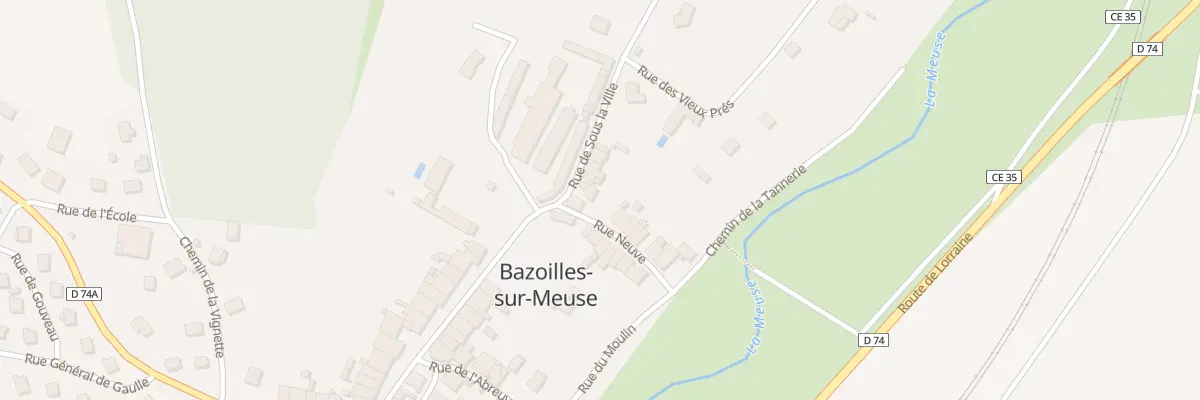 Plan du 6 Rue de sous la Ville à Bazoilles-sur-Meuse