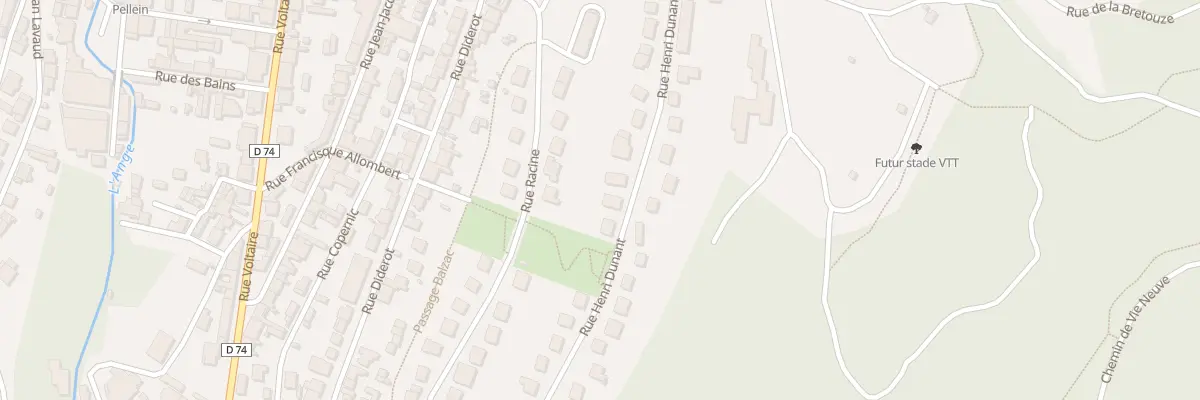Plan du 40 Rue Henri Dunant à Oyonnax