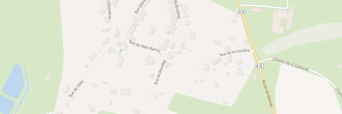 Plan du 2 Rue des Prevots à Montagney