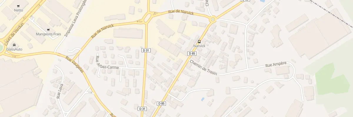 Plan du 25 Rue de Marchon à Oyonnax