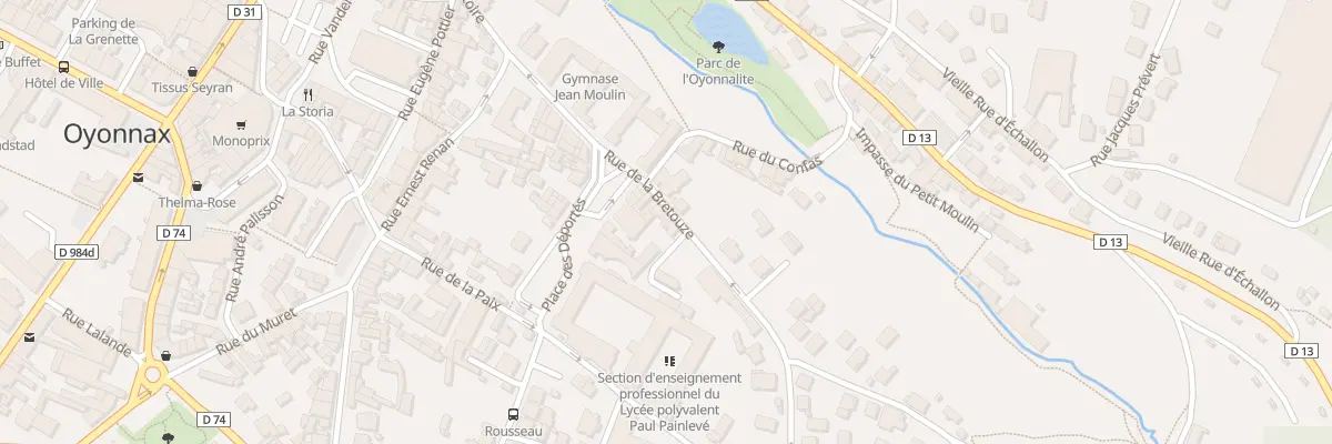 Plan du 6 Rue de la Bretouze à Oyonnax