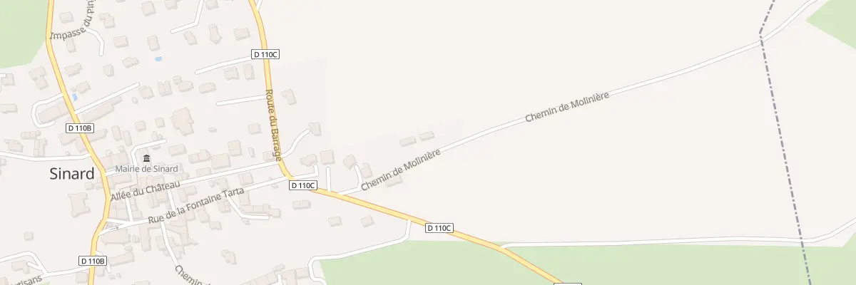 Plan du 121 Che de Molinière à Sinard