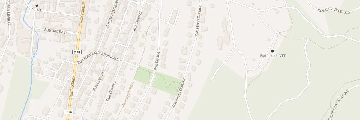 Plan du 38 Rue Henri Dunant à Oyonnax