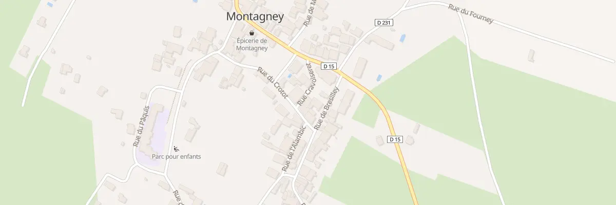 Plan du 1 Rue du Cravoiseret à Montagney