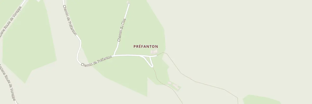 Plan du 661 Che de Préfanton à La Sure en Chartreuse