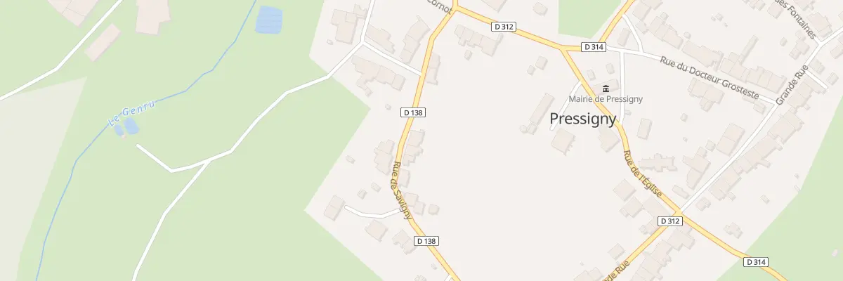 Plan du 11 Rue de Savigny à Pressigny