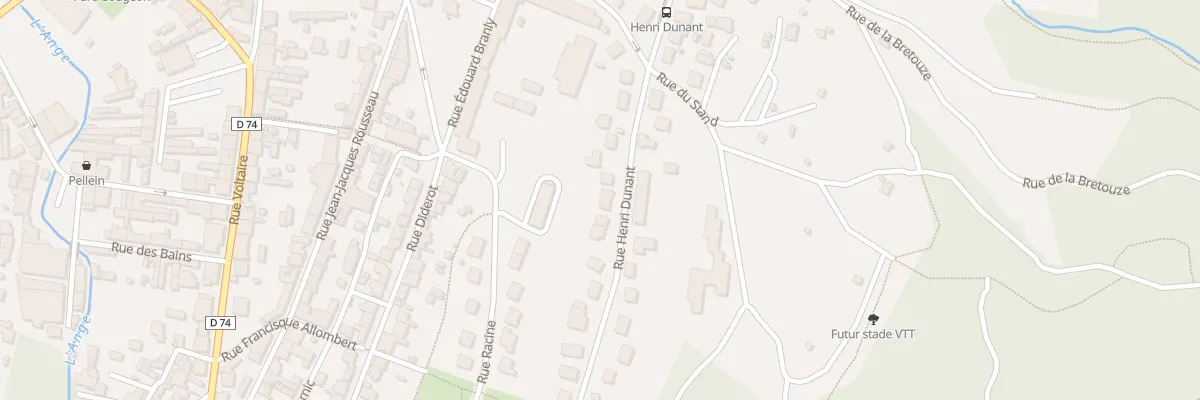 Plan du 26 Rue Henri Dunant à Oyonnax