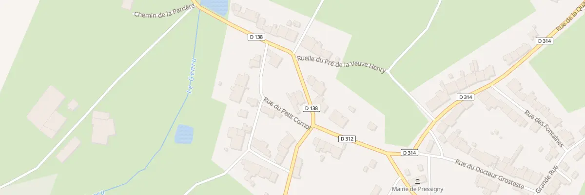 Plan du 1 Pl Augustin Massin à Pressigny