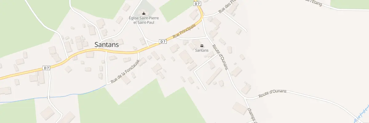 Plan du 30 Rue Principale à Santans