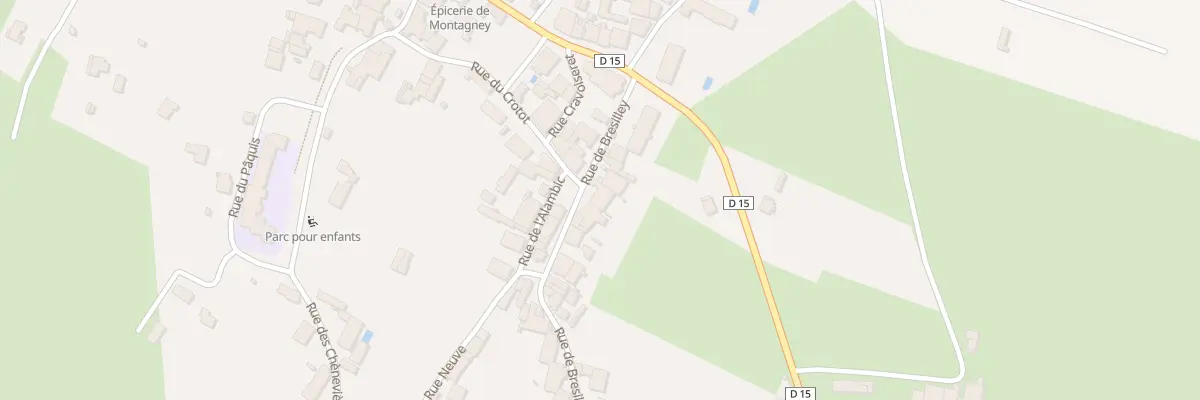 Plan du 11 Rte de Bresilley à Montagney