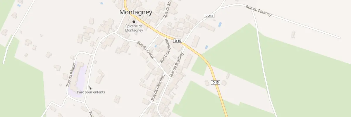 Plan du 2 Rte de Bresilley à Montagney