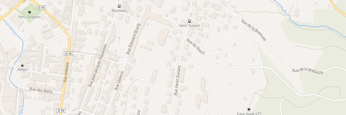 Plan du 20 Rue Henri Dunant à Oyonnax