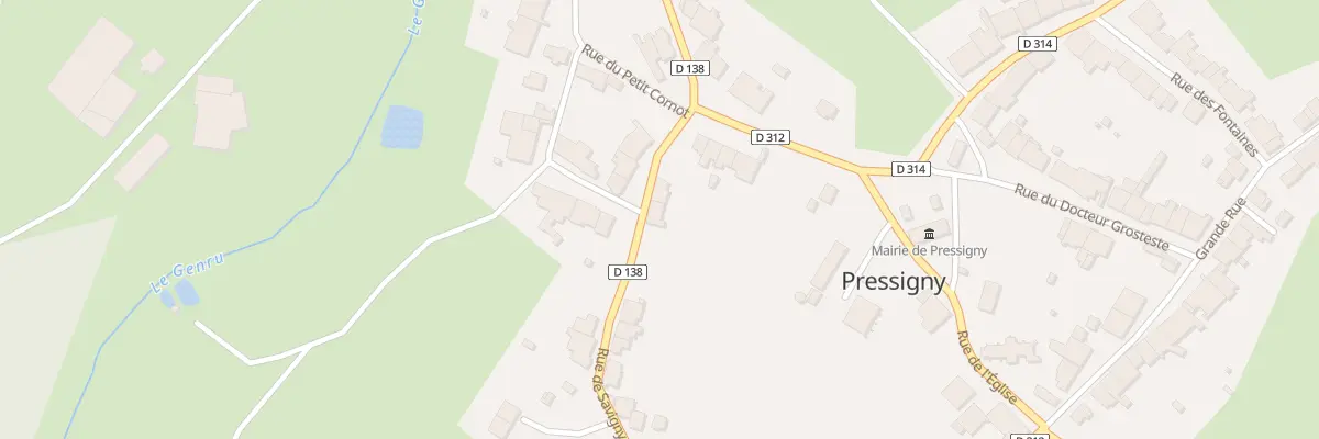Plan du 7 Rue de Savigny à Pressigny