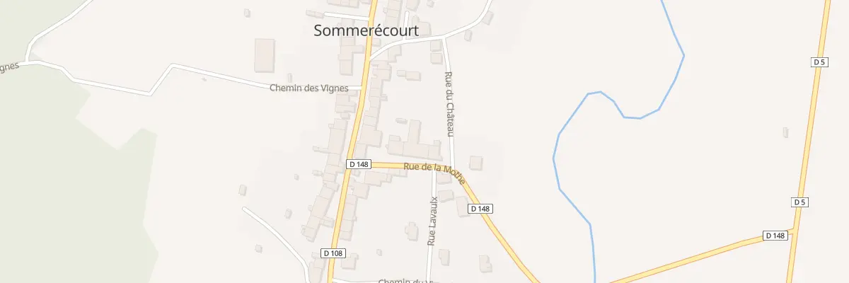 Plan du 5 Rue de la Mothe à Sommerécourt
