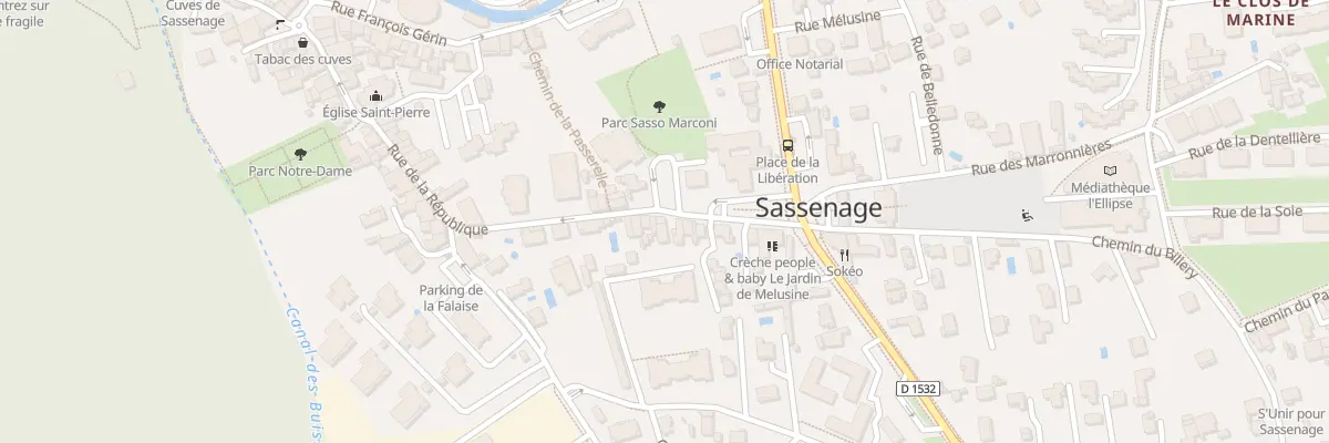 Plan du 13 Rue de la République à Sassenage
