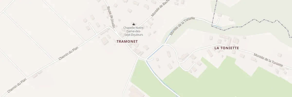 Plan du 1210 Rte de Tramonet à Belmont-Tramonet
