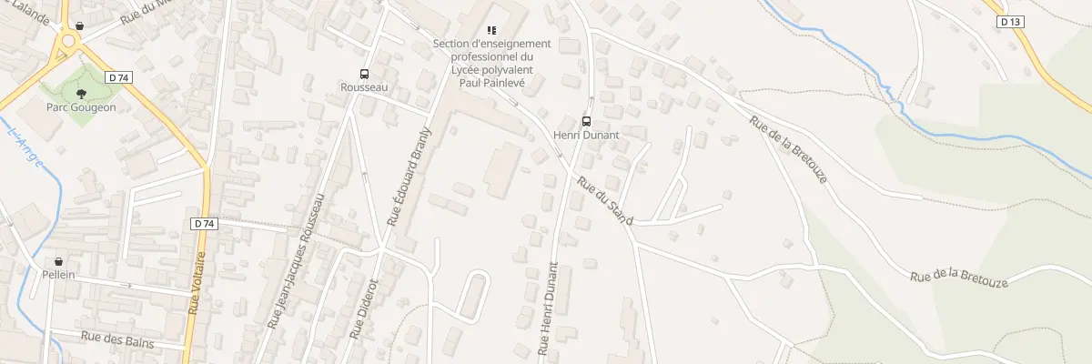 Plan du 14 Rue Henri Dunant à Oyonnax