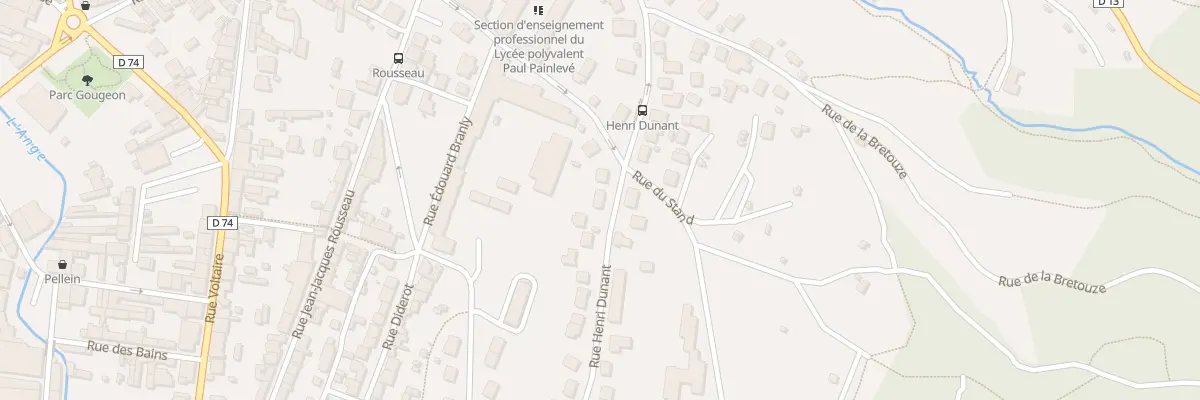 Plan du 16 Rue Henri Dunant à Oyonnax