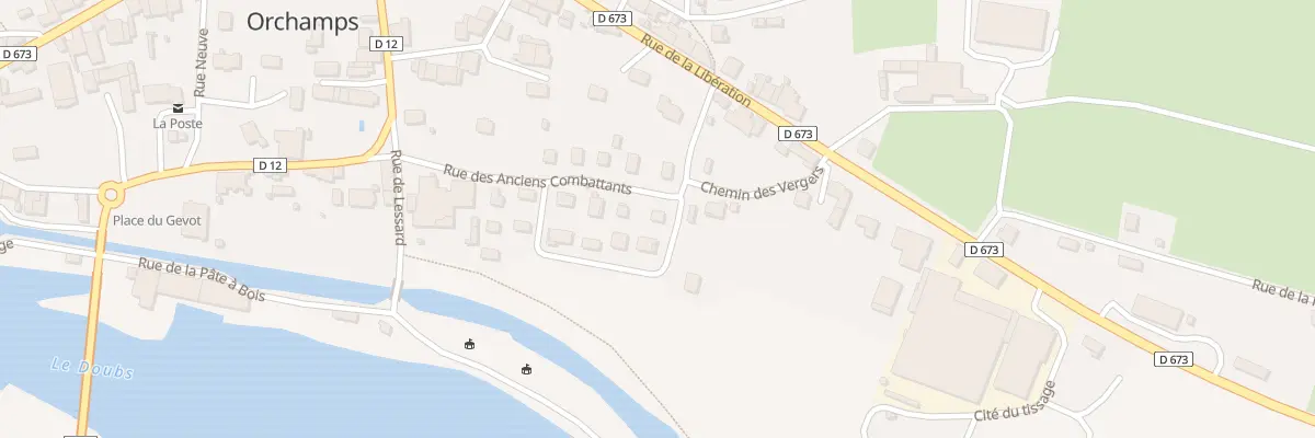 Plan du 4 Rue de la Liberté à Orchamps