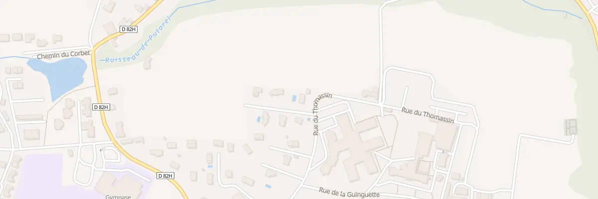 Plan du 341 Rue du Thomassin au Pont-de-Beauvoisin