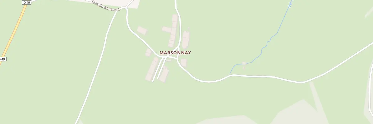 Plan du 5021 Au Village à Largillay-Marsonnay