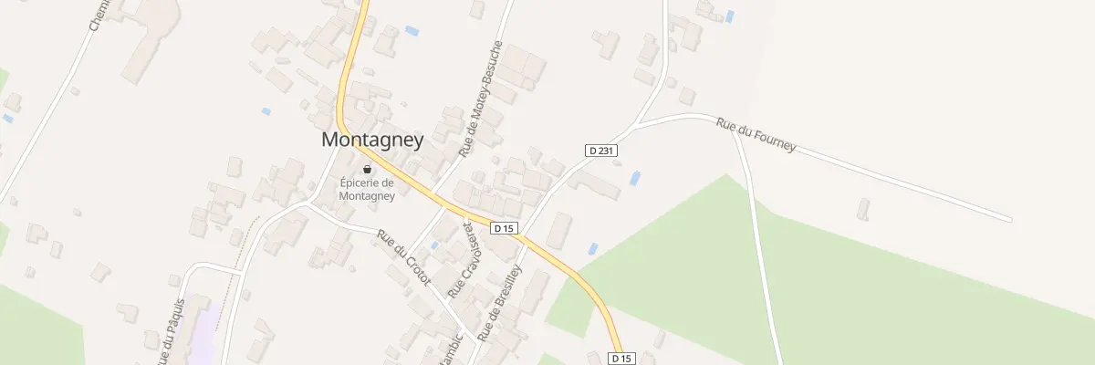 Plan du 3 Rue du Baron Percy à Montagney