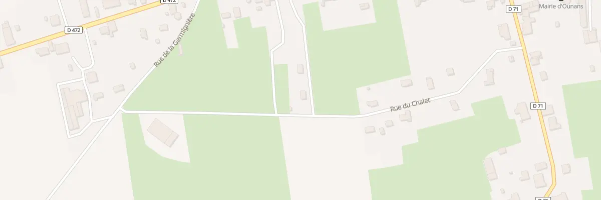 Plan du 20 Rue du Chalet à Ounans