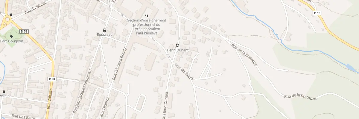 Plan du 15 Rue Henri Dunant à Oyonnax