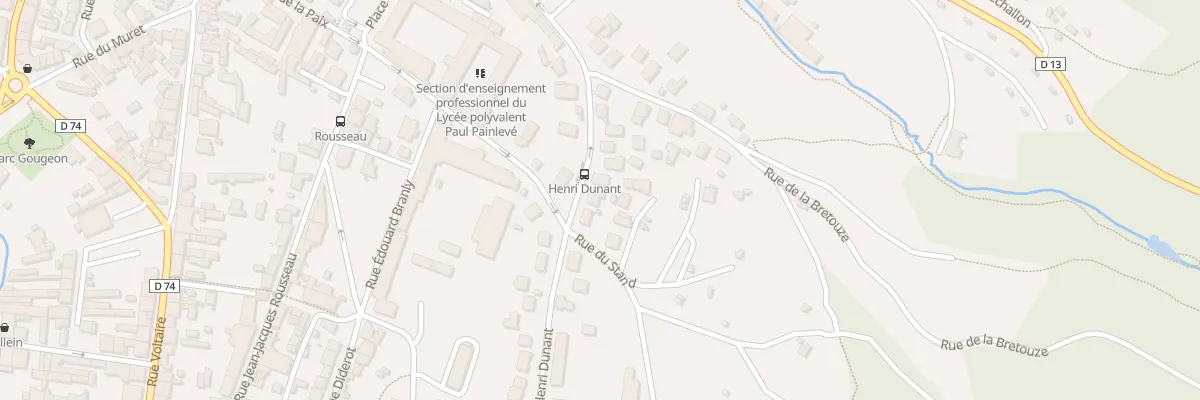 Plan du 13 Rue Henri Dunant à Oyonnax