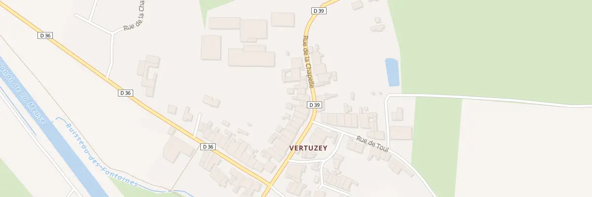 Plan du 25 Rue de la Chapelle a Vertuzey à Euville