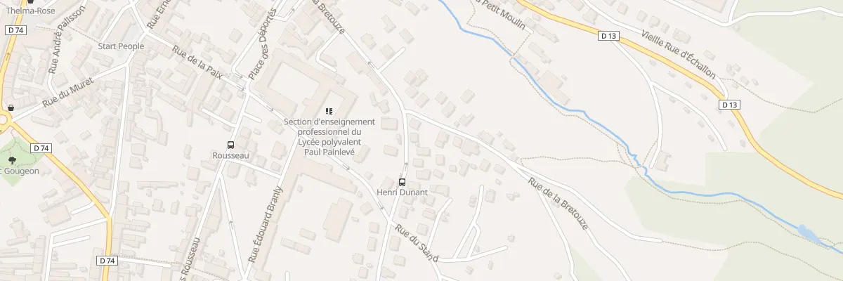 Plan du 3 Rue Henri Dunant à Oyonnax