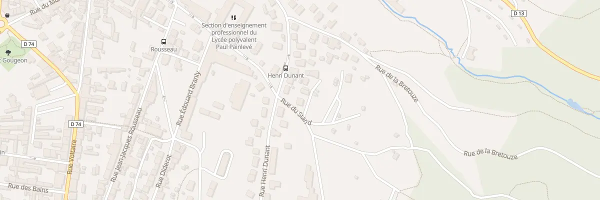 Plan du 17 Rue Henri Dunant à Oyonnax