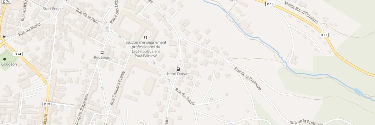 Plan du 7 Rue Henri Dunant à Oyonnax
