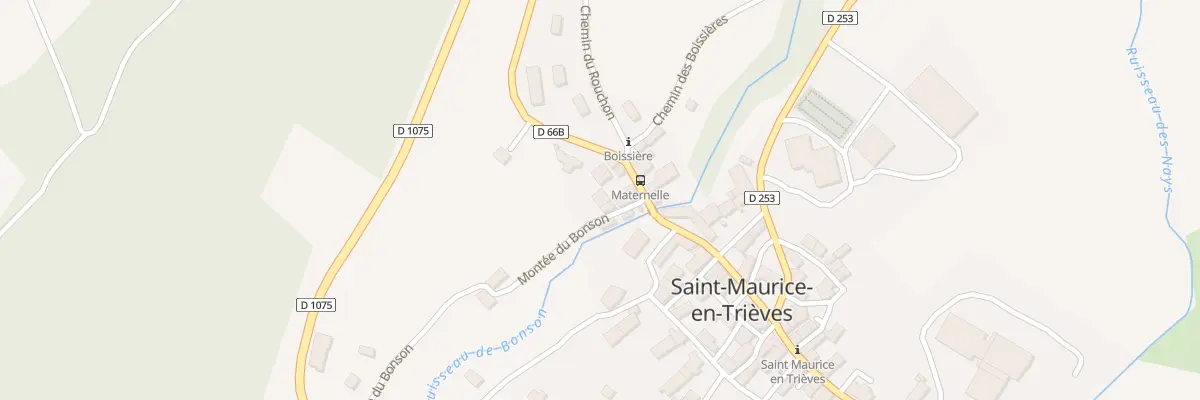 Plan du 34 Mte du Bonson à Saint-Maurice-en-Trièves