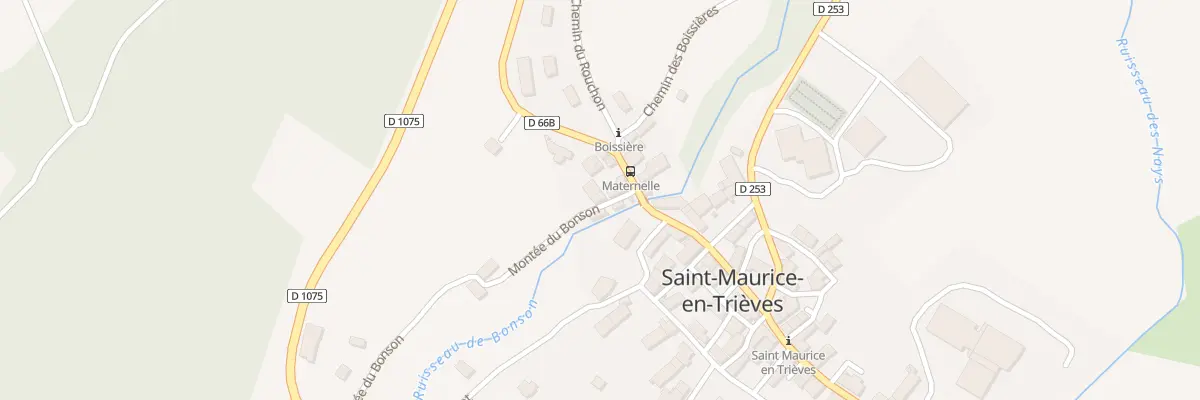 Plan du 28 Mte du Bonson à Saint-Maurice-en-Trièves