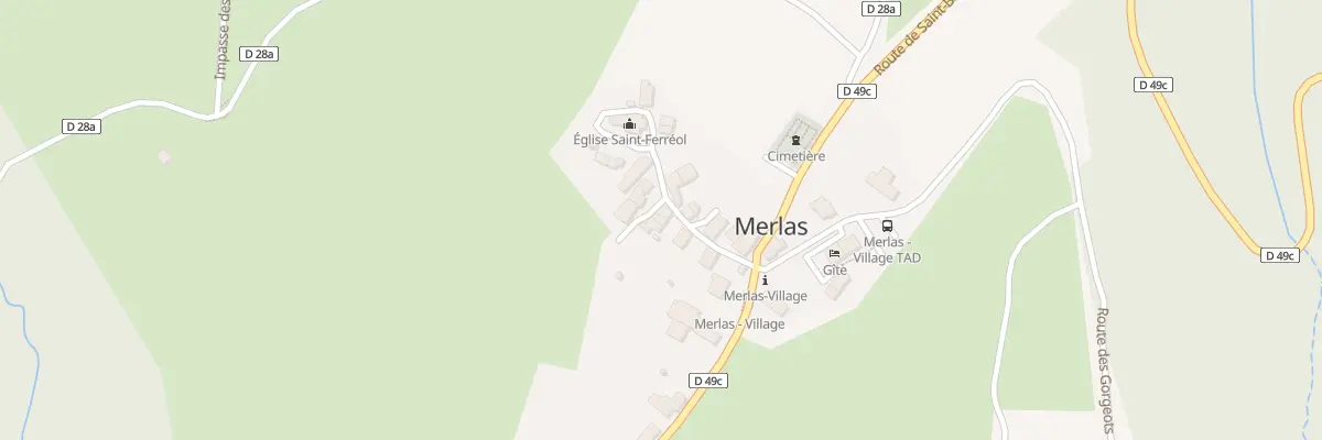 Plan du 65 Rue de l’Église de Merlas à Merlas