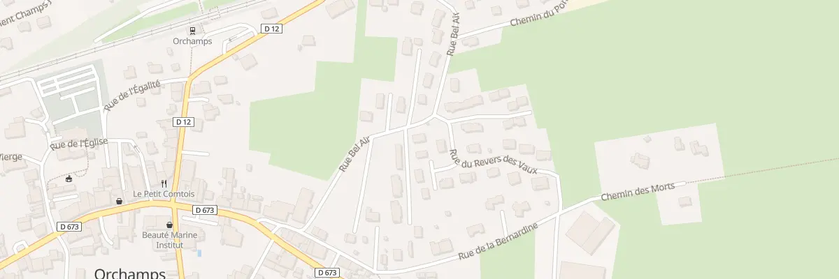 Plan du 18 Rue Bel Air à Orchamps