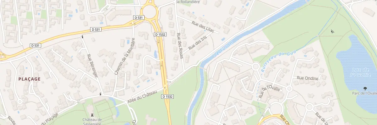 Plan du 2 Rue des Roses à Sassenage