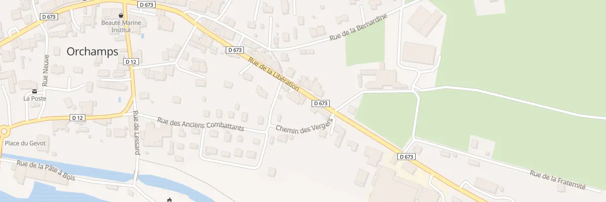 Plan du 28B Rue de la Libération à Orchamps